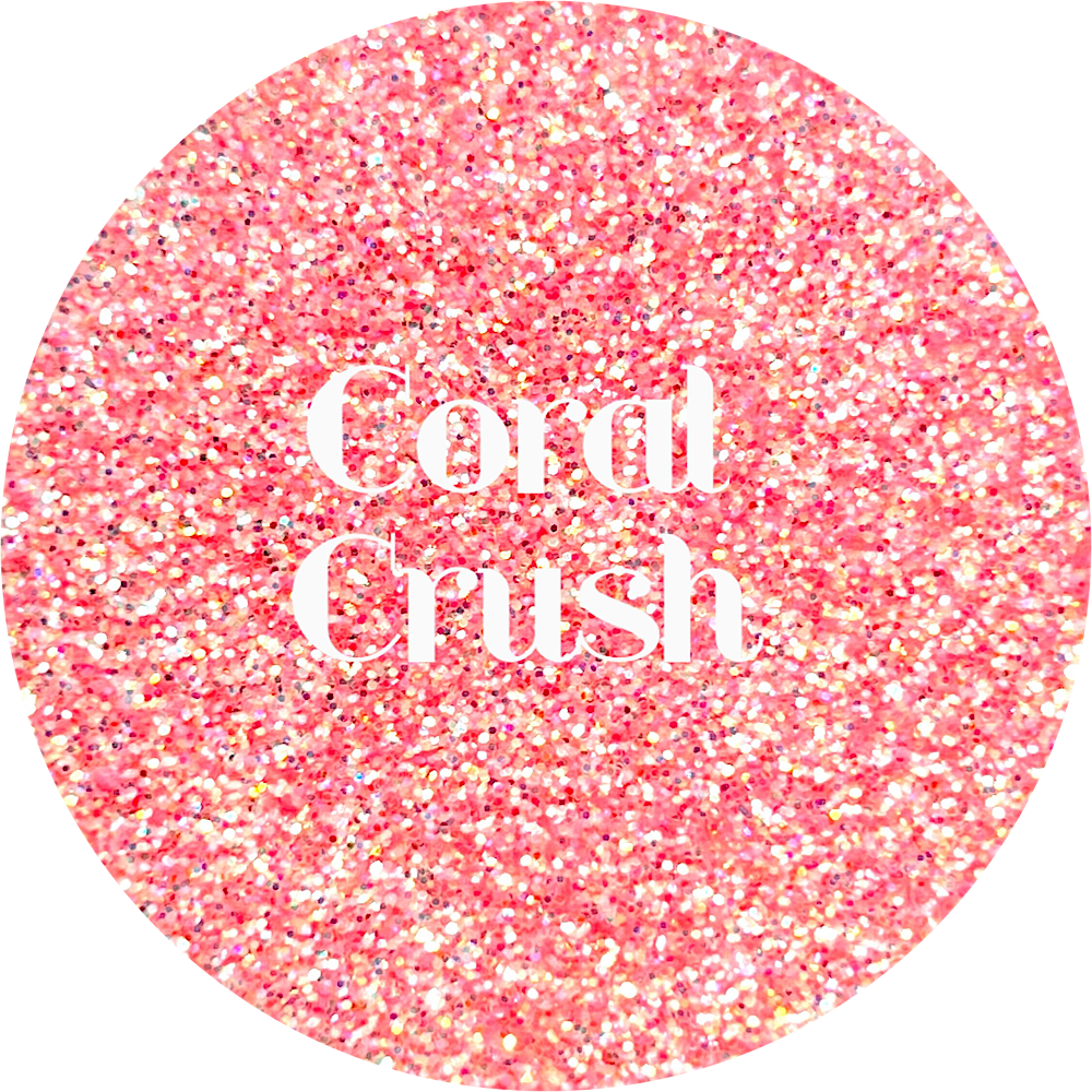 Coral Glitter Glitter Heart Co.