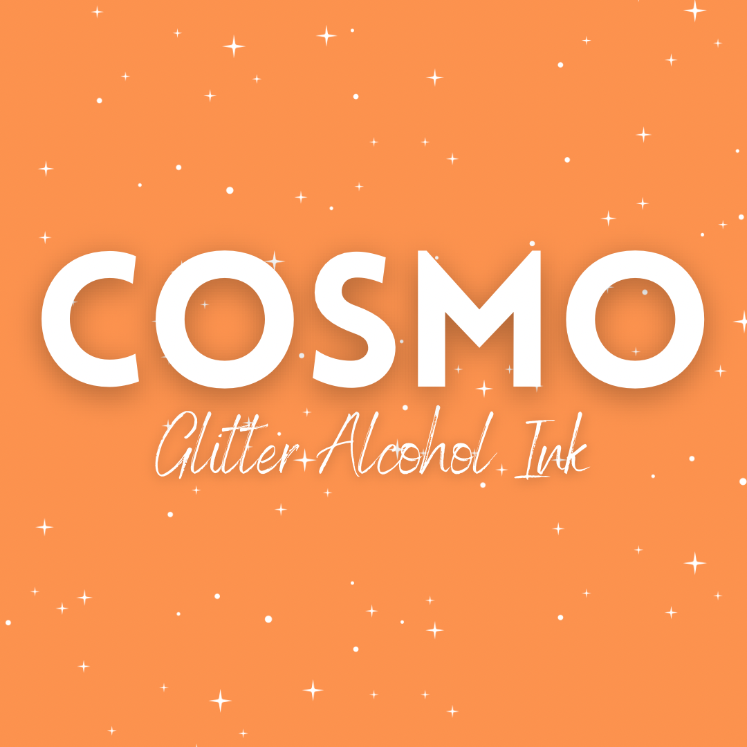 Cosmo - Orange Glitter Alcohol Ink