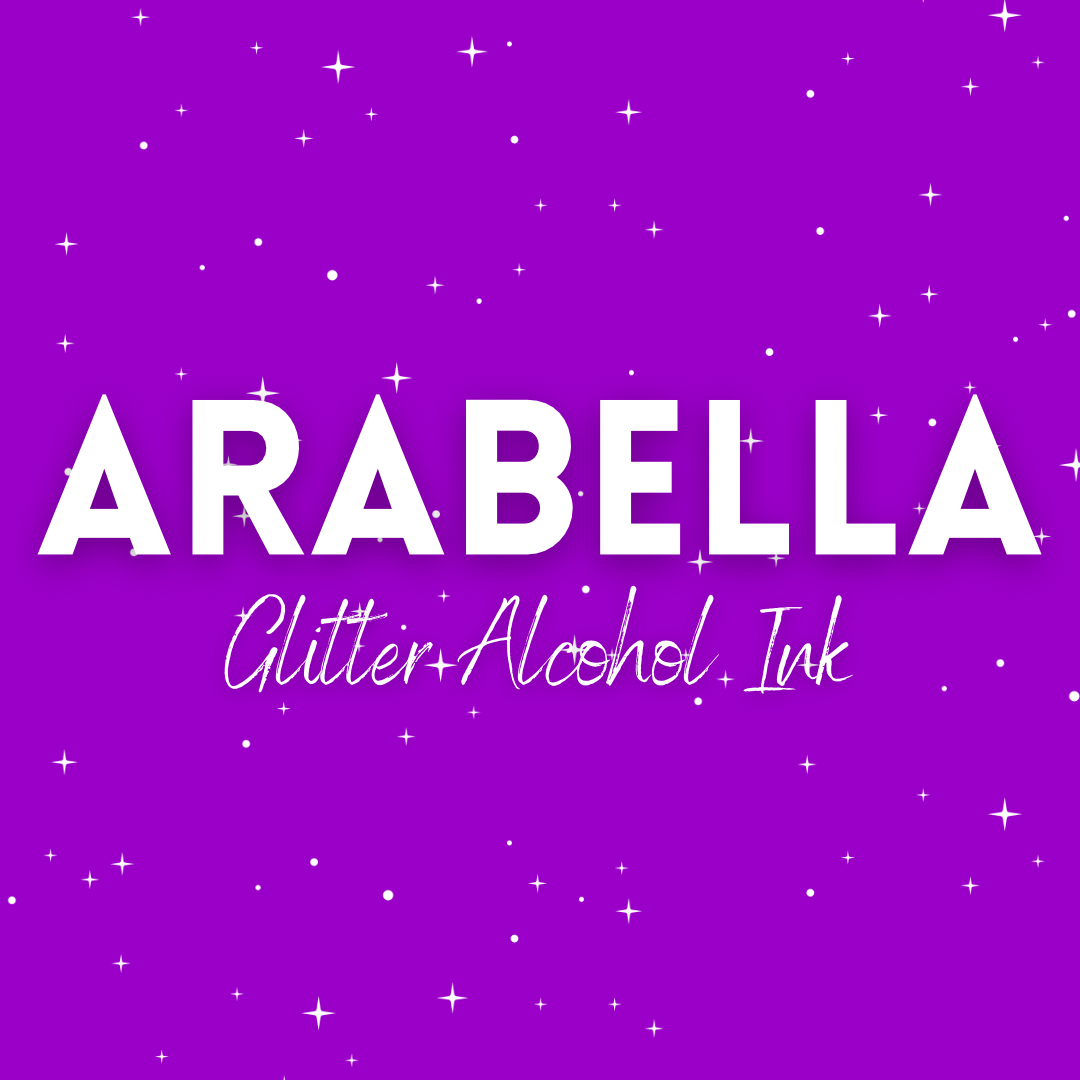Arabella - Purple Glitter Alcohol Ink