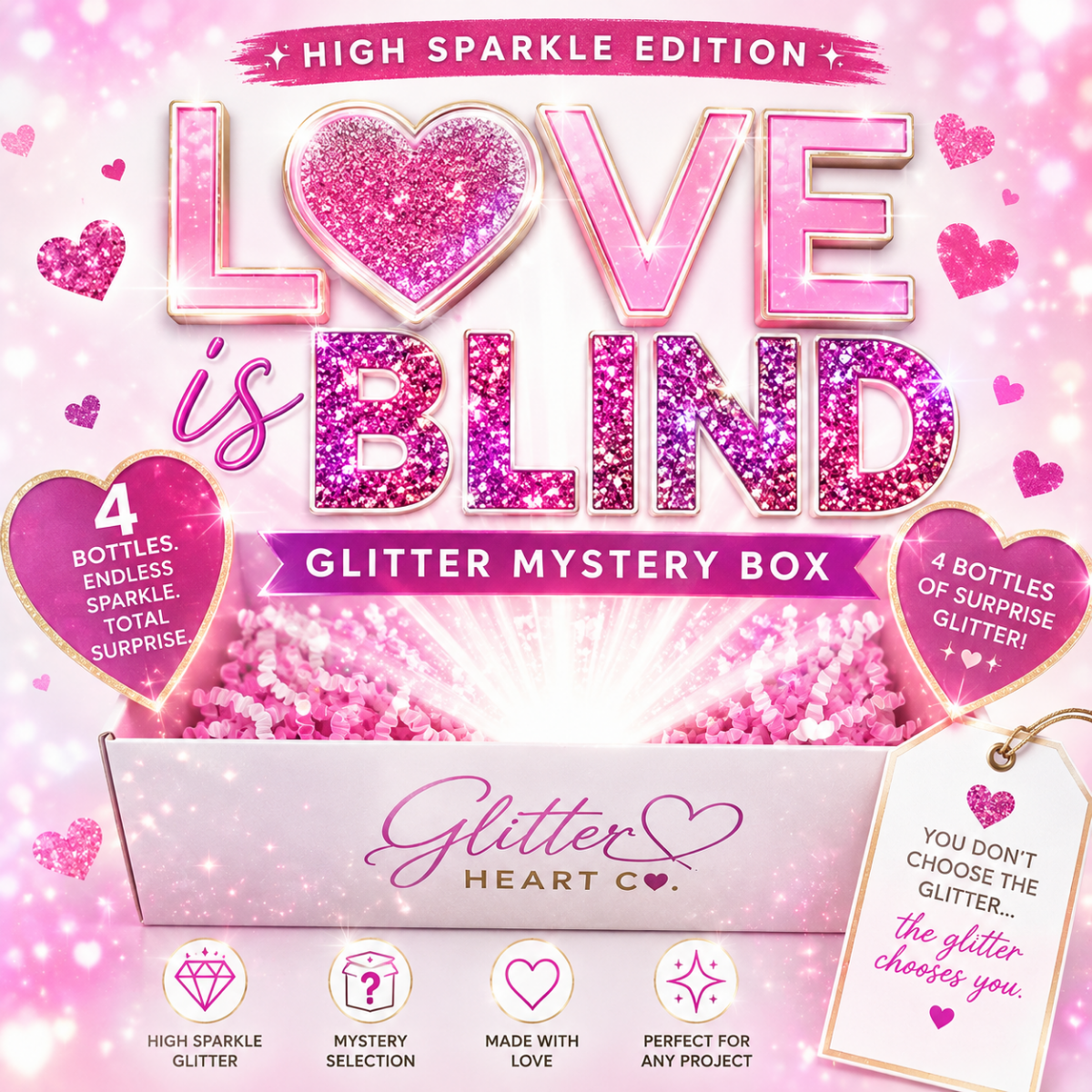 Love is Blind Mystery Box - High Sparkle Edition - CONTAINS BRAND NEW UNRELEASED GLITTERS!