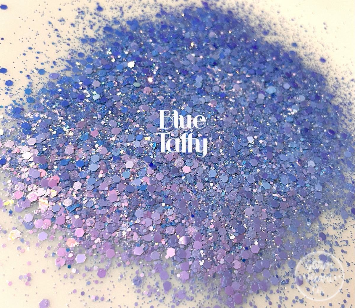 Blue Taffy Glitter Heart Co.