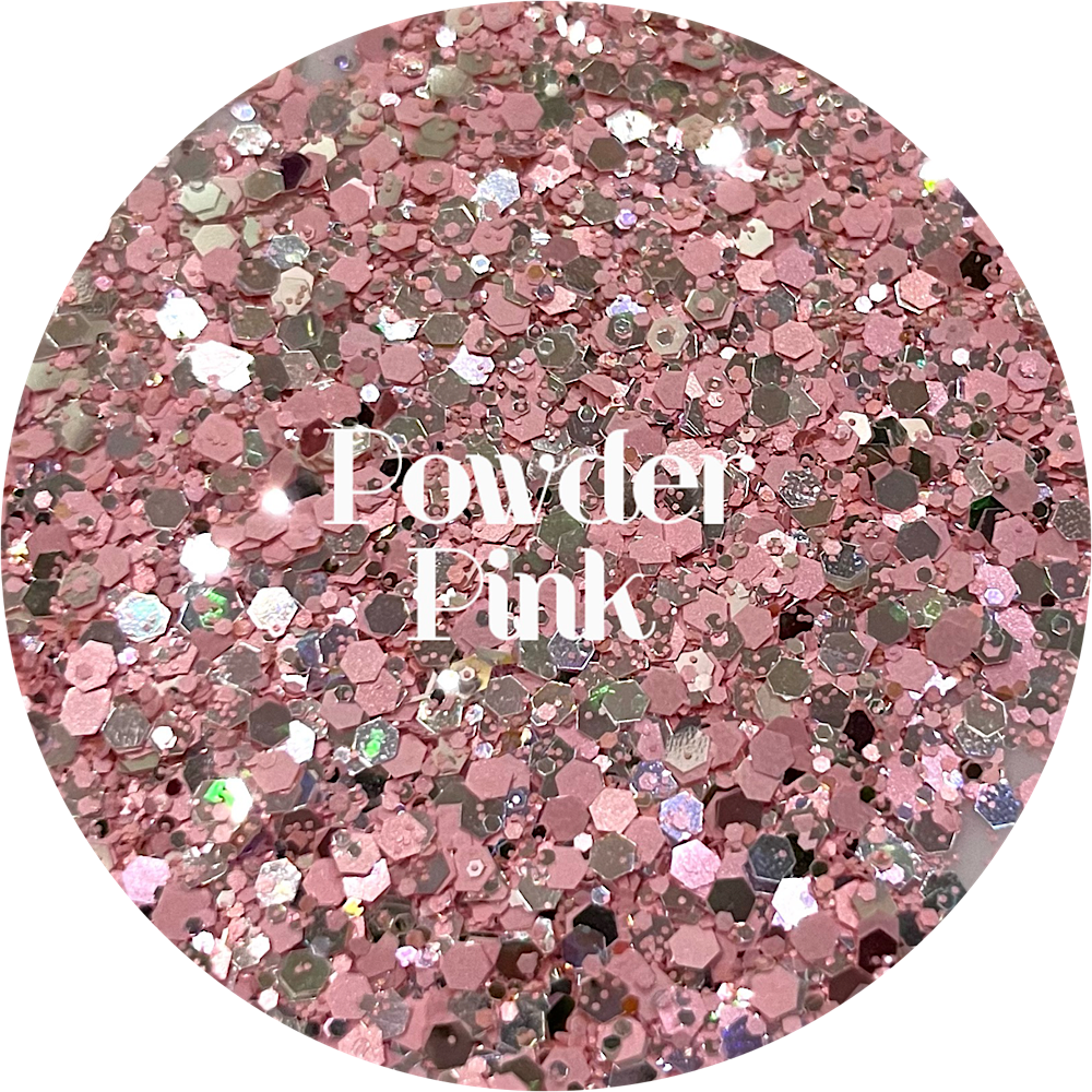 Powder Pink Glitter Heart Co.
