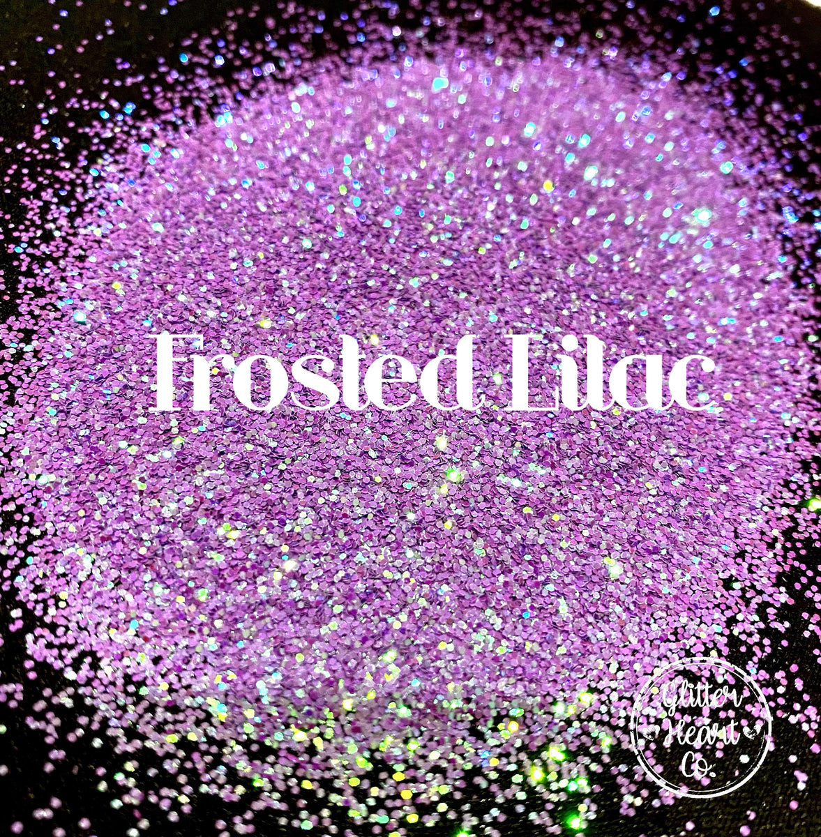 Frosted Lilac Glitter Heart Co.