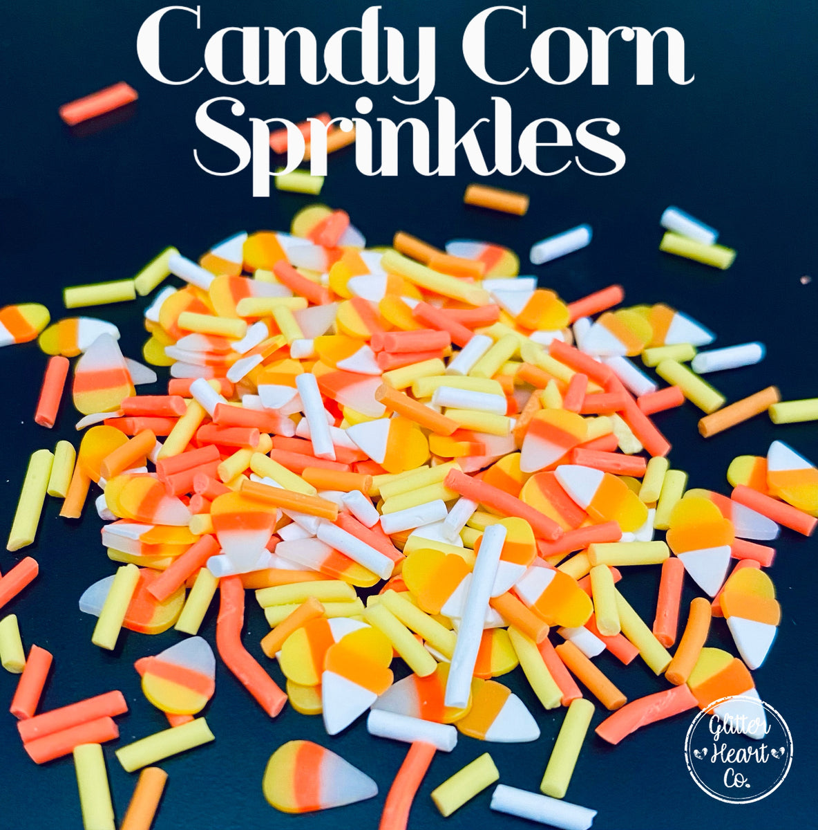 Candy Corn Mix Faux Sprinkles Fake Sprinkle Halloween Decoden