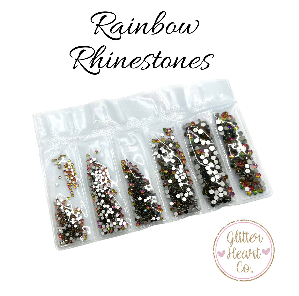 Rainbow Rhinestones – Glitter Heart Co.