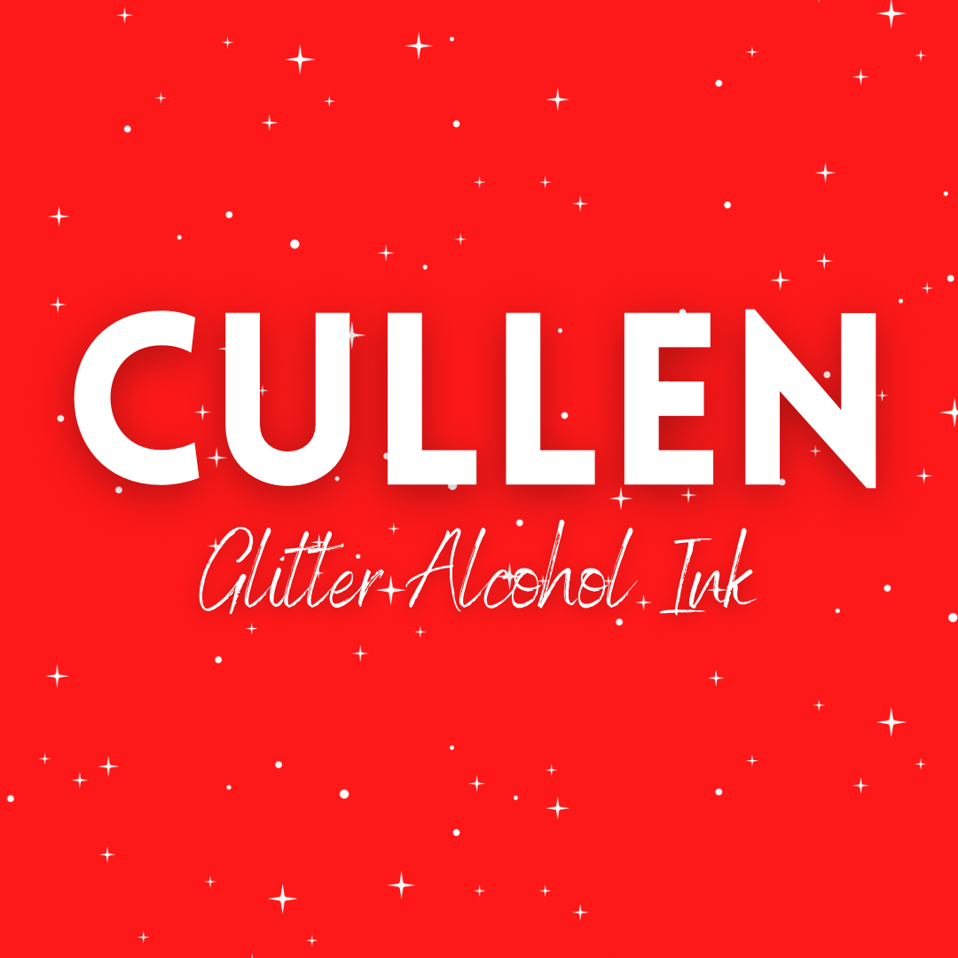 Cullen - Red Glitter Alcohol Ink