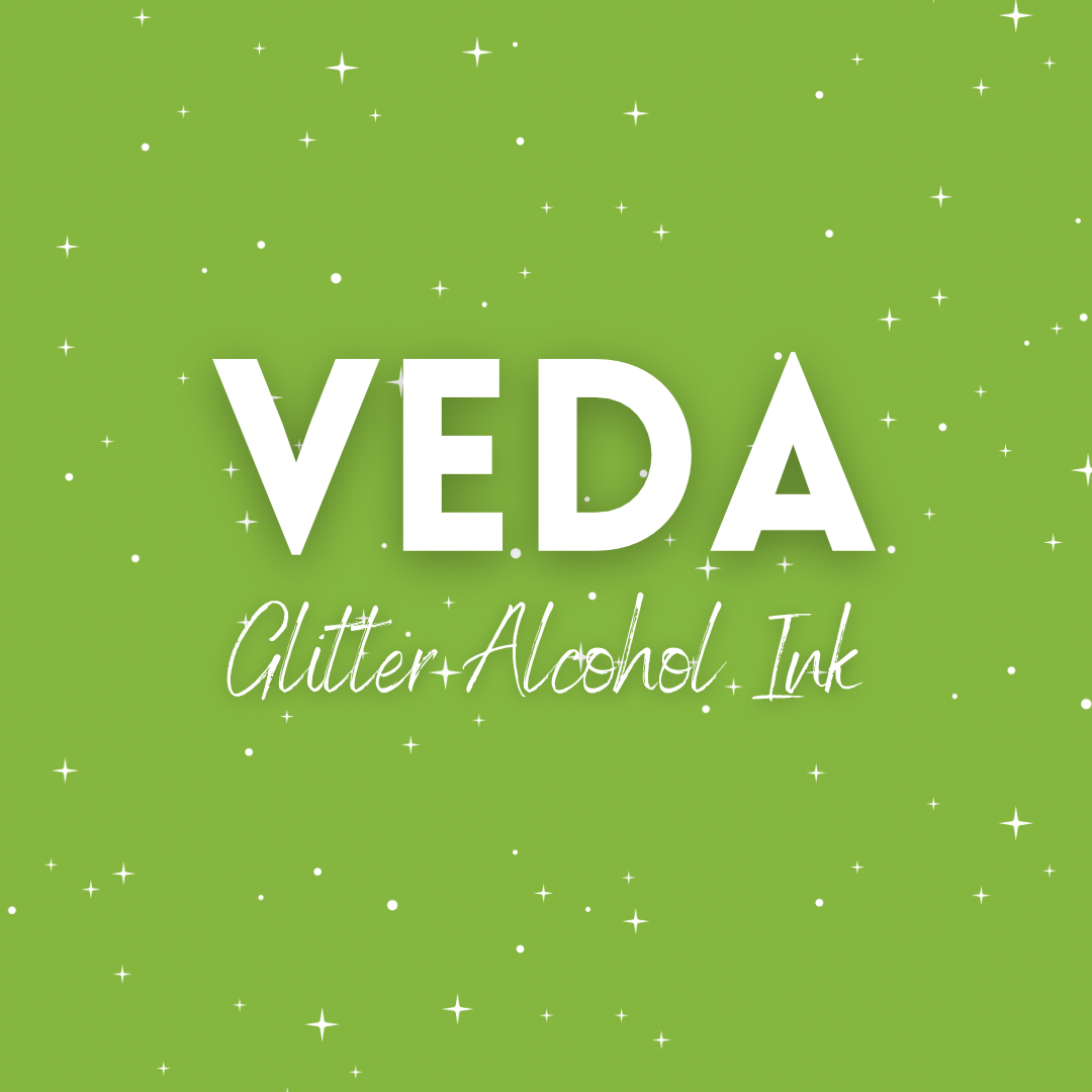 Veda - Green Glitter Alcohol Ink