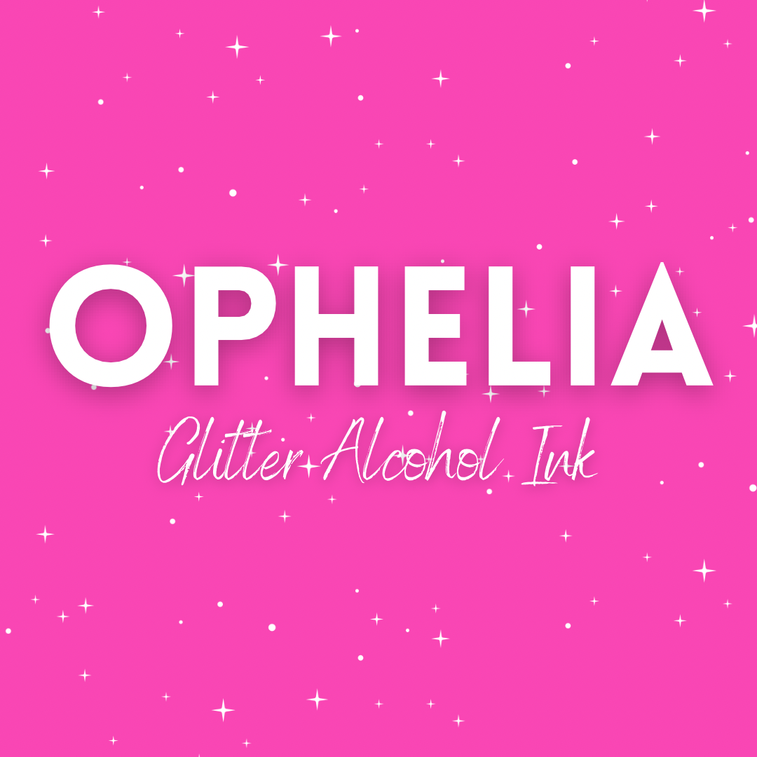 Ophelia - Pink Glitter Alcohol Ink