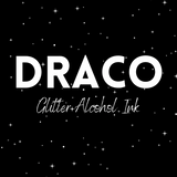 Draco - Black Glitter Alcohol Ink