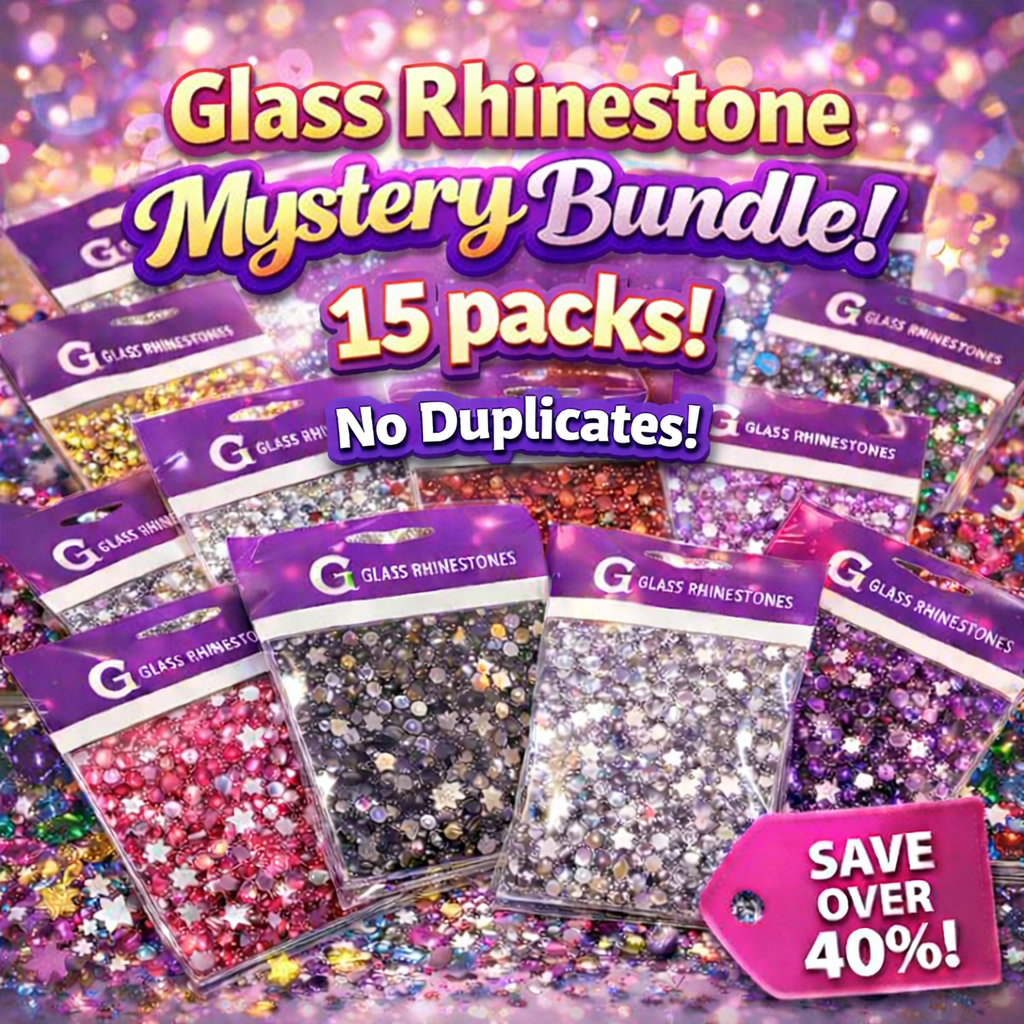 Glass Rhinestone Mystery Bundle - 15 Pack