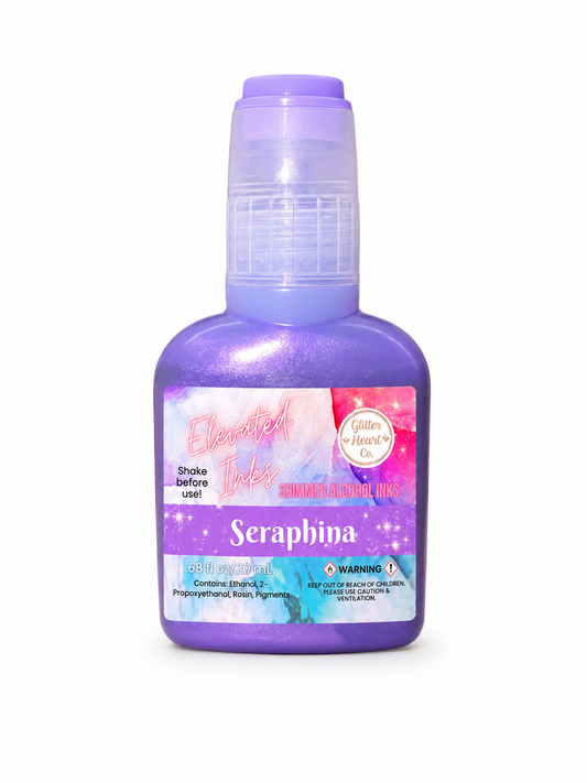 Seraphina - Purple Glitter Alcohol Ink