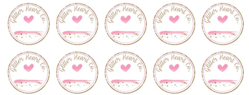 Glitter Labels