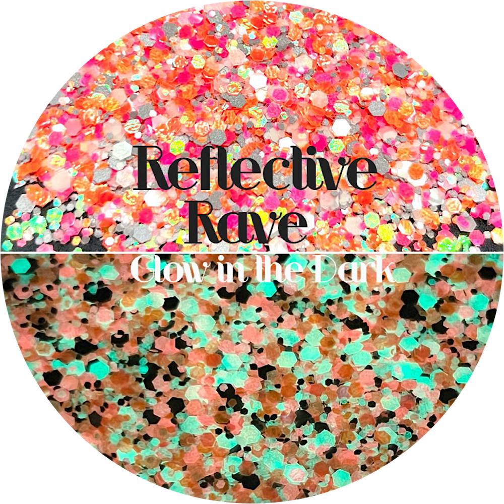 Silver Reflective Rave Reflective Rave – Glitter Heart Co.