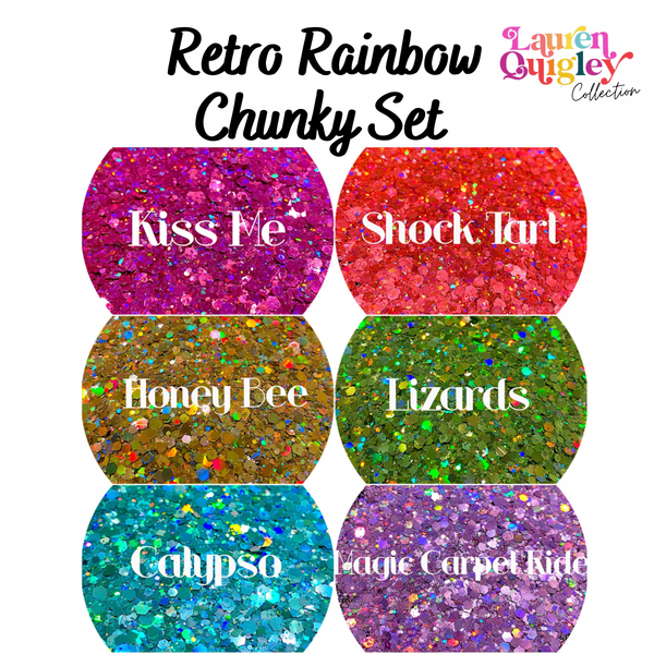 Retro Rainbow Chunky Set
