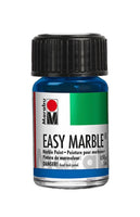 Metallic Blue Marabu Easy Marble