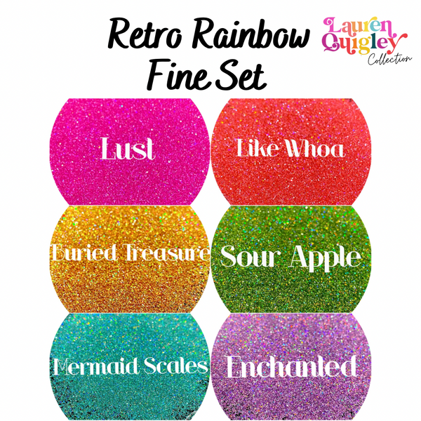 Retro Rainbow Fine Set
