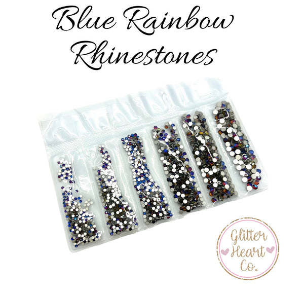Blue Rainbow Rhinestones