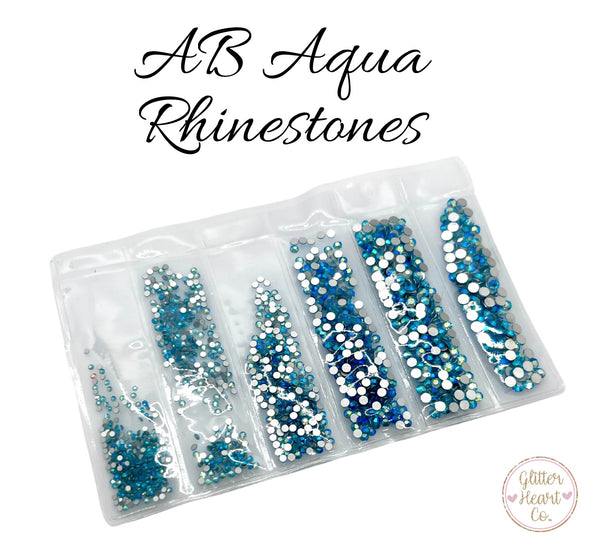 AB Aqua Rhinestones