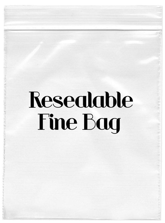 Resealable Fine Bag - Pack of 10