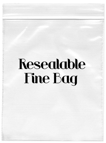 Resealable Fine Bag - Pack of 10