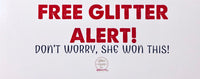 Free Glitter Alert Sticker