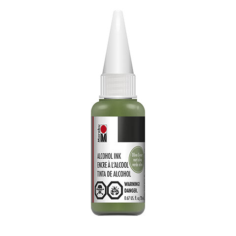 Olive Green Alcohol Ink